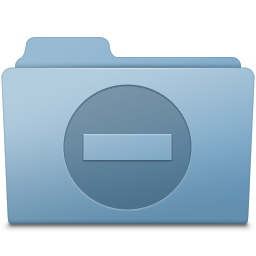 Private Folder Blue Icon 256x256 png